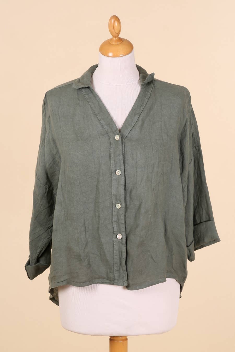 Standard Italian Linen Button Up
