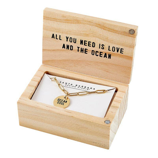 Treasure Box Link Necklace - Ocean Soul