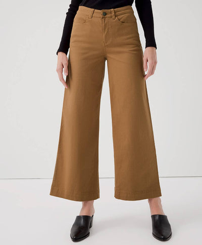 Women's Stretch Twill Denim Wide Leg Pant