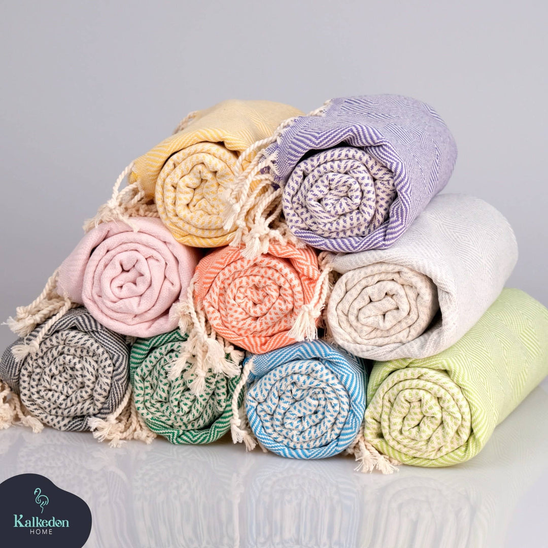 Large Diamond Pattern Turkish Towel