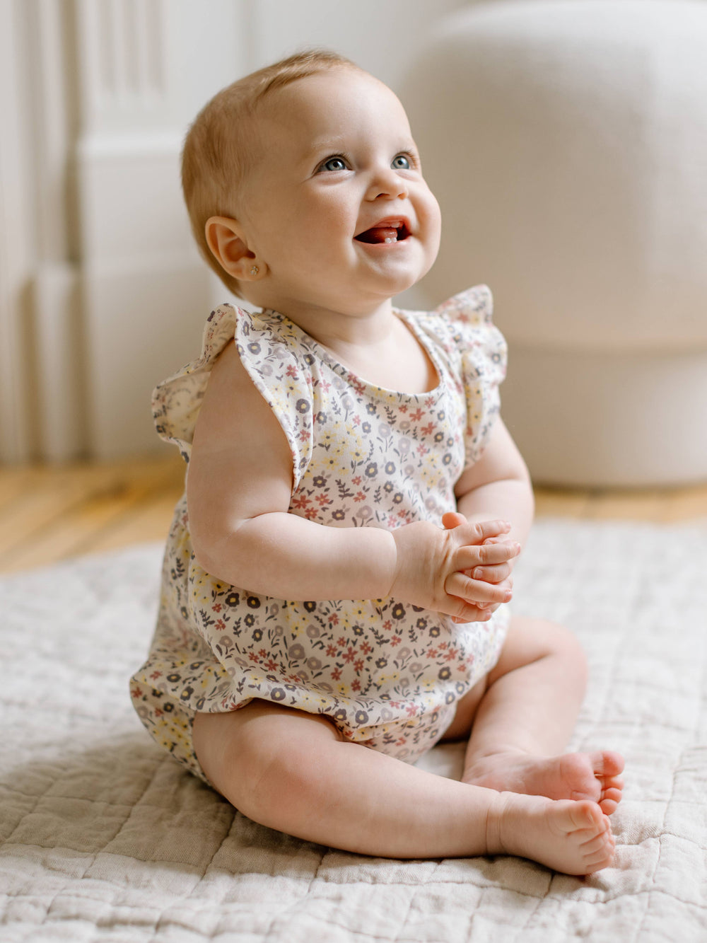 Organic Baby Sommer Floral Romper