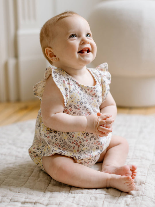 Organic Baby Sommer Floral Romper