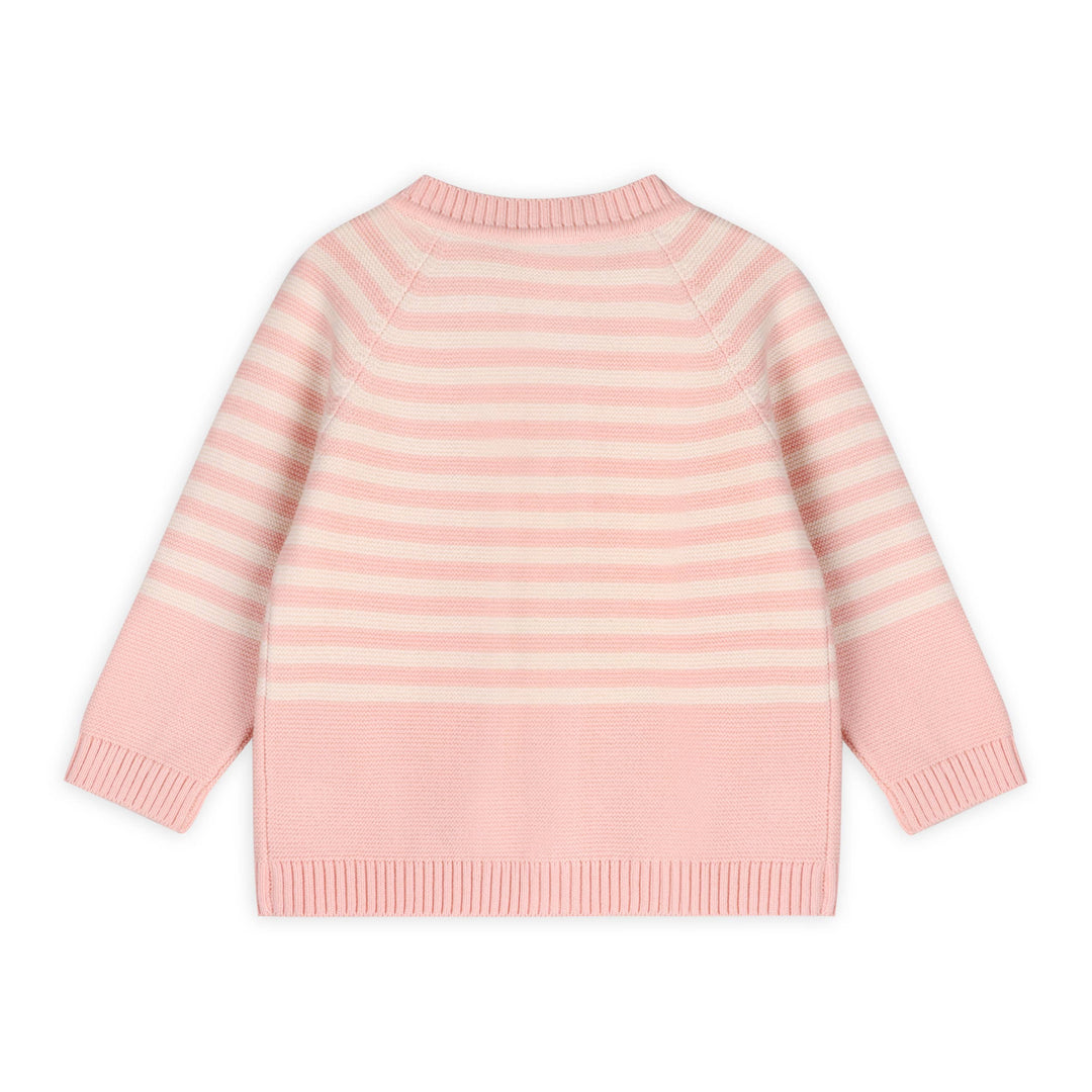 Sailboats & Stripe Baby Knit Cardigan