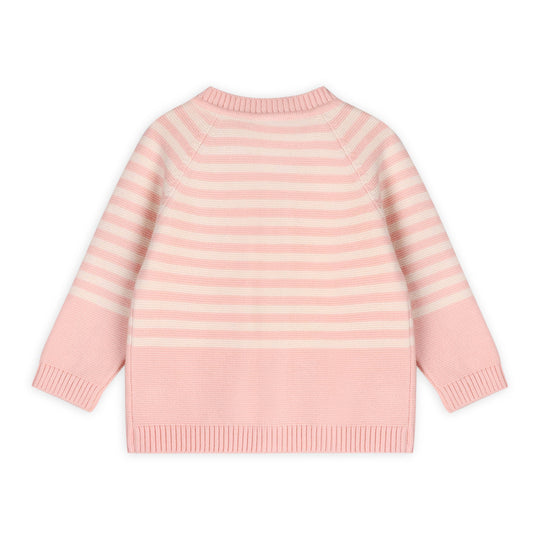 Sailboats & Stripe Baby Knit Cardigan