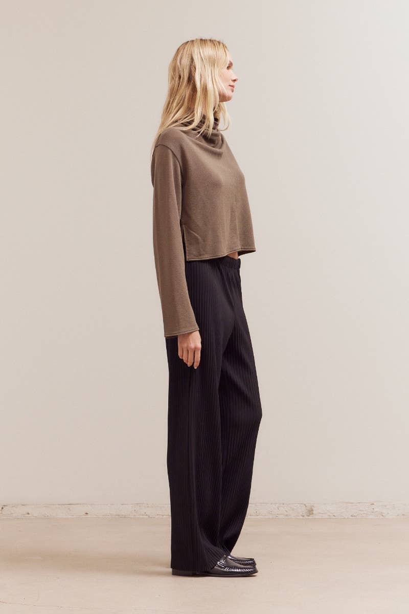 Loose Fit Cowl Neck Top