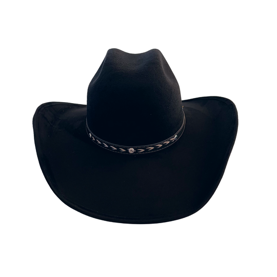 Vegan Suede Western Cowboy Hat