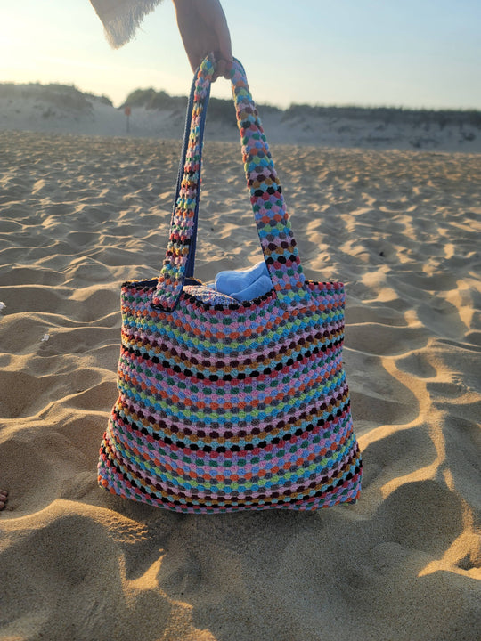 Pom Pom Beach Tote Bag