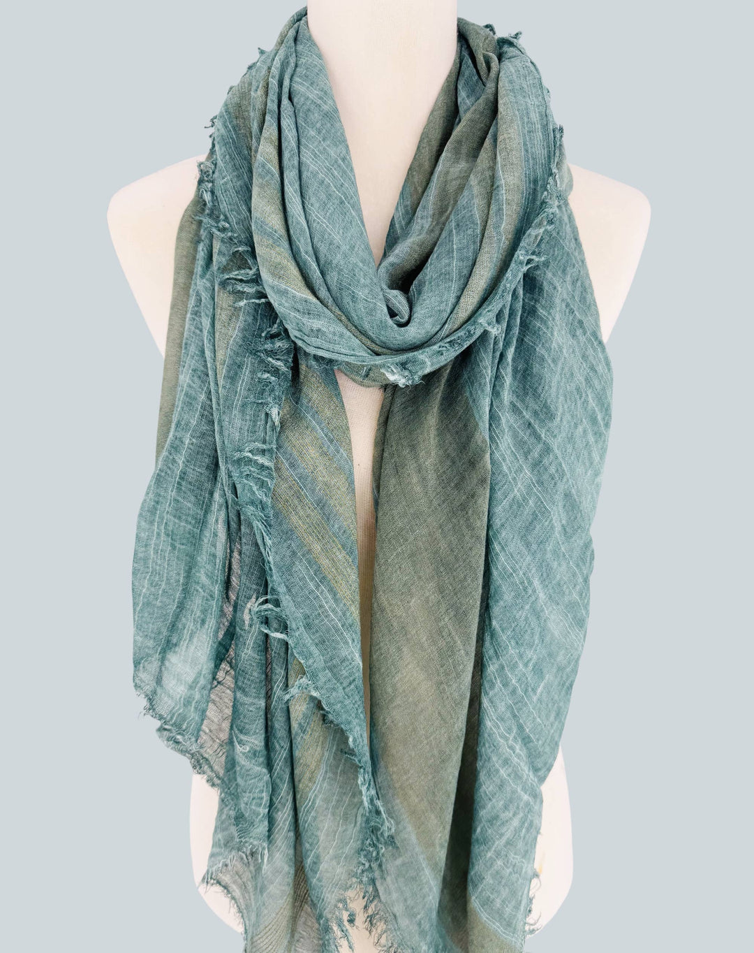 Stonewash Vintage Feel Frayed Scarf