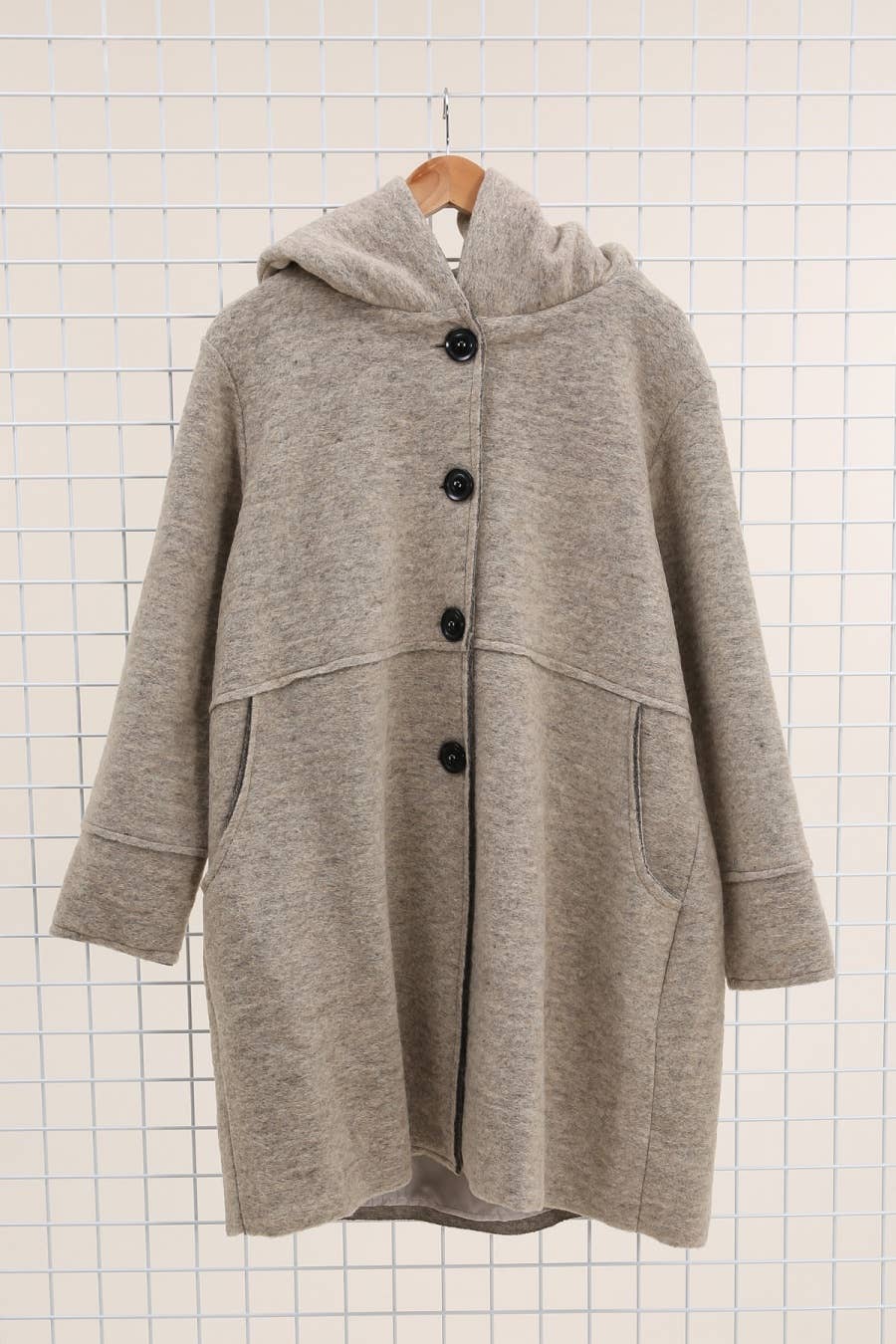 Light Weight Wool Blend Coat Made in Italy