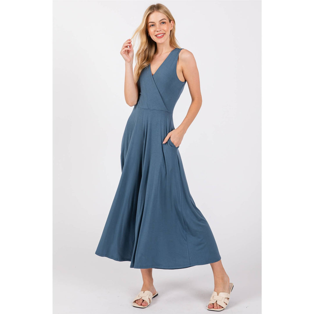Sleeveless Wide Leg Jumpsuit