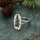 Nina Designs Etched Pine Tree Ring - Simple Good