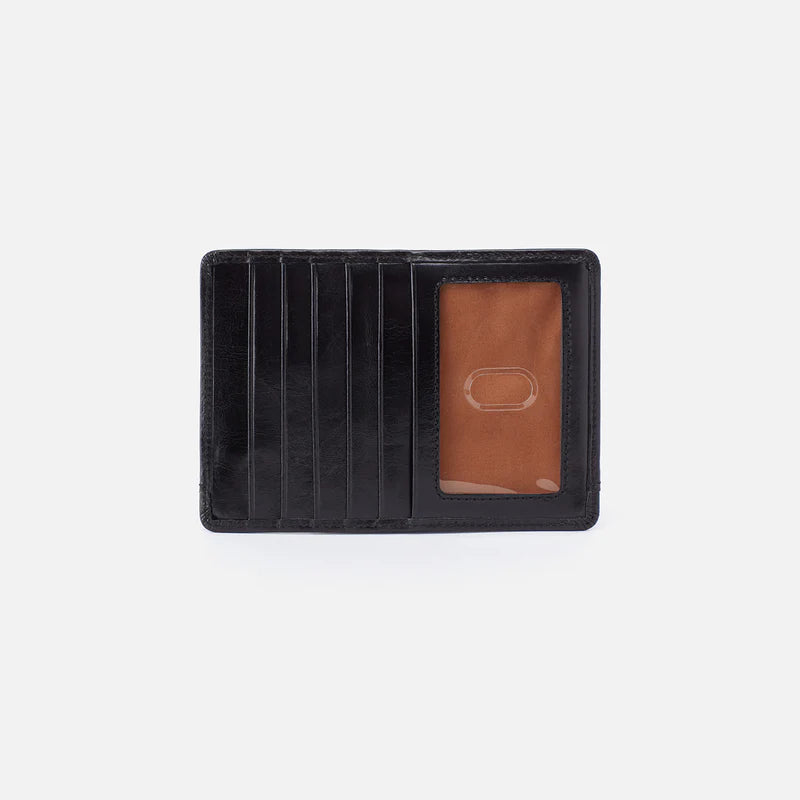 Polished Leather Euro Slide Card Case