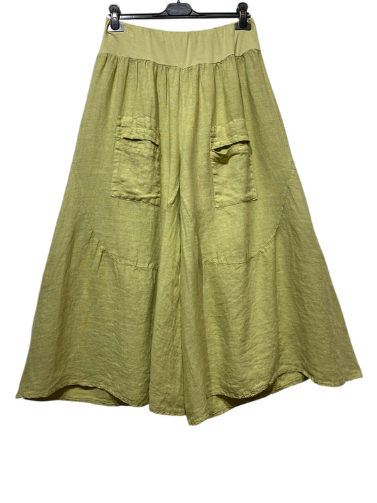 Wide Leg Linen Capris