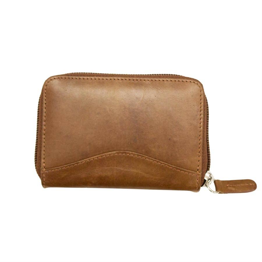 Leather Accordion Card Holder
