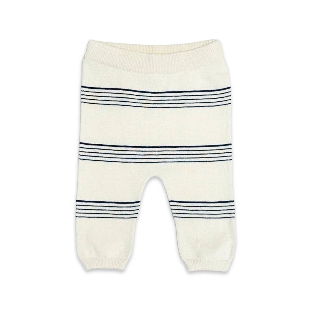 Stripe Sweater Knit Baby Pullover & Pants 2pc Set