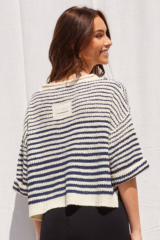 Lightweight Striped Slouchy Sweater