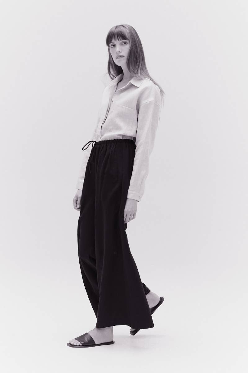 Long Line Gauze Pants