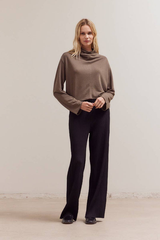 Loose Fit Cowl Neck Top