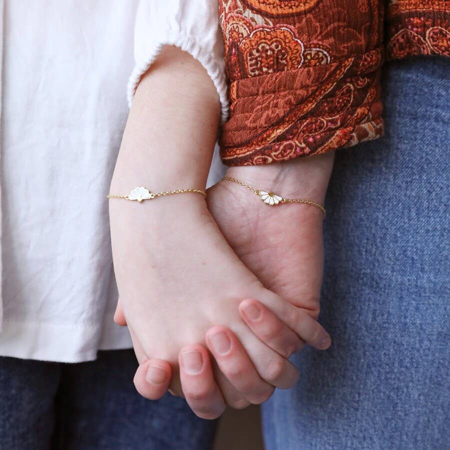 Mommy & Me Set of 2 Flower Bracelets