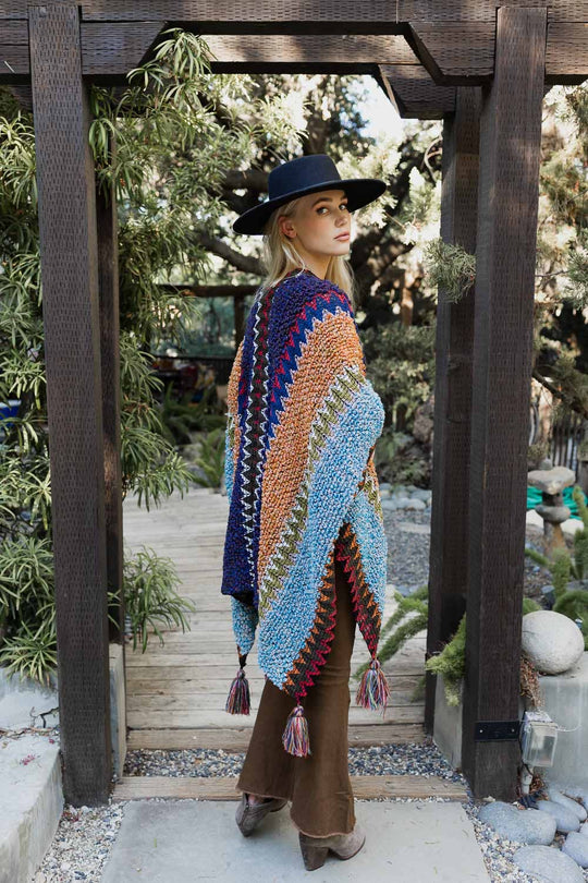 Crochet Patterned Ruana