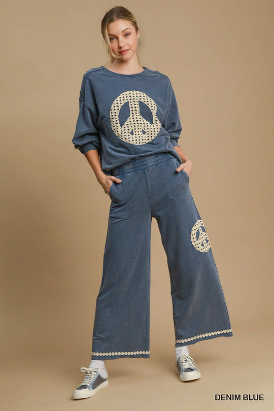 Mineral Wash Waistband Pants