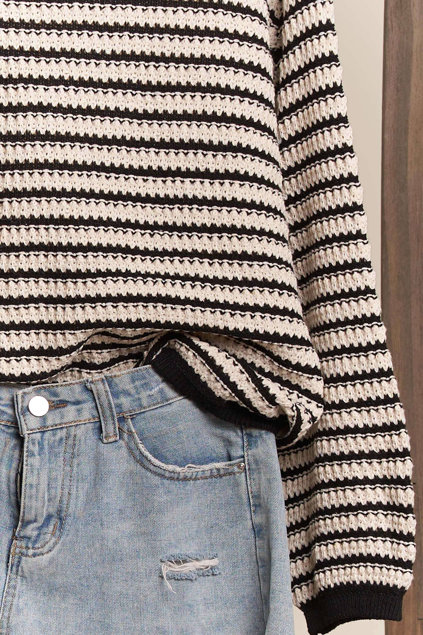 Striped Relaxed Fit Sweater