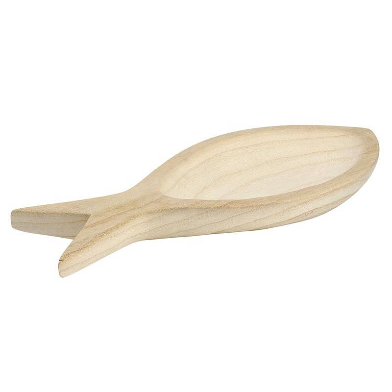 Medium Paulownia Wood Fish Tray