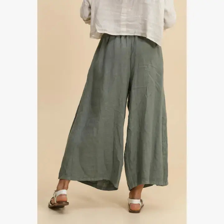 Wide Leg Linen Pants