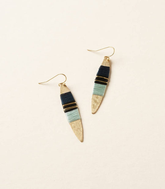 Kaia Surfboard Gold Drop Earrings