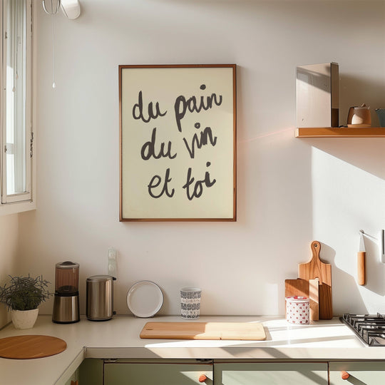 Du Pain Du Vin And You Handwritten Print
