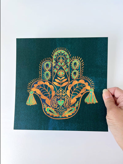 Hamsa 8x8 Art Print