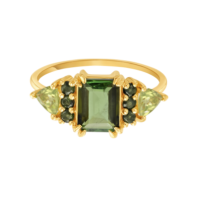 Green With Envy Topaz & Peridot Regal Ring