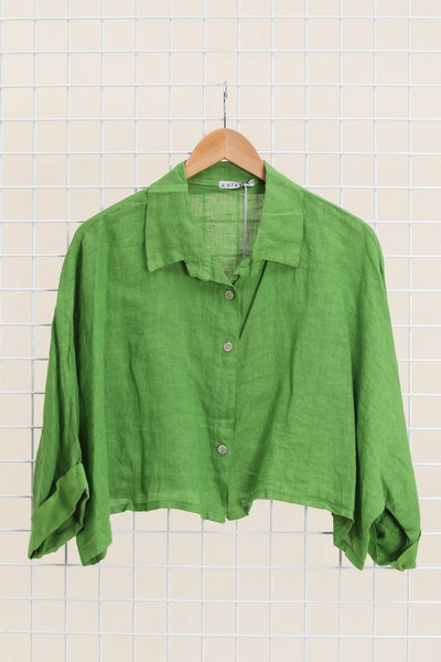 Boxy Linen Button Up