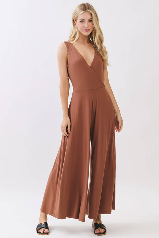 Sleeveless Wide Leg Jumpsuit