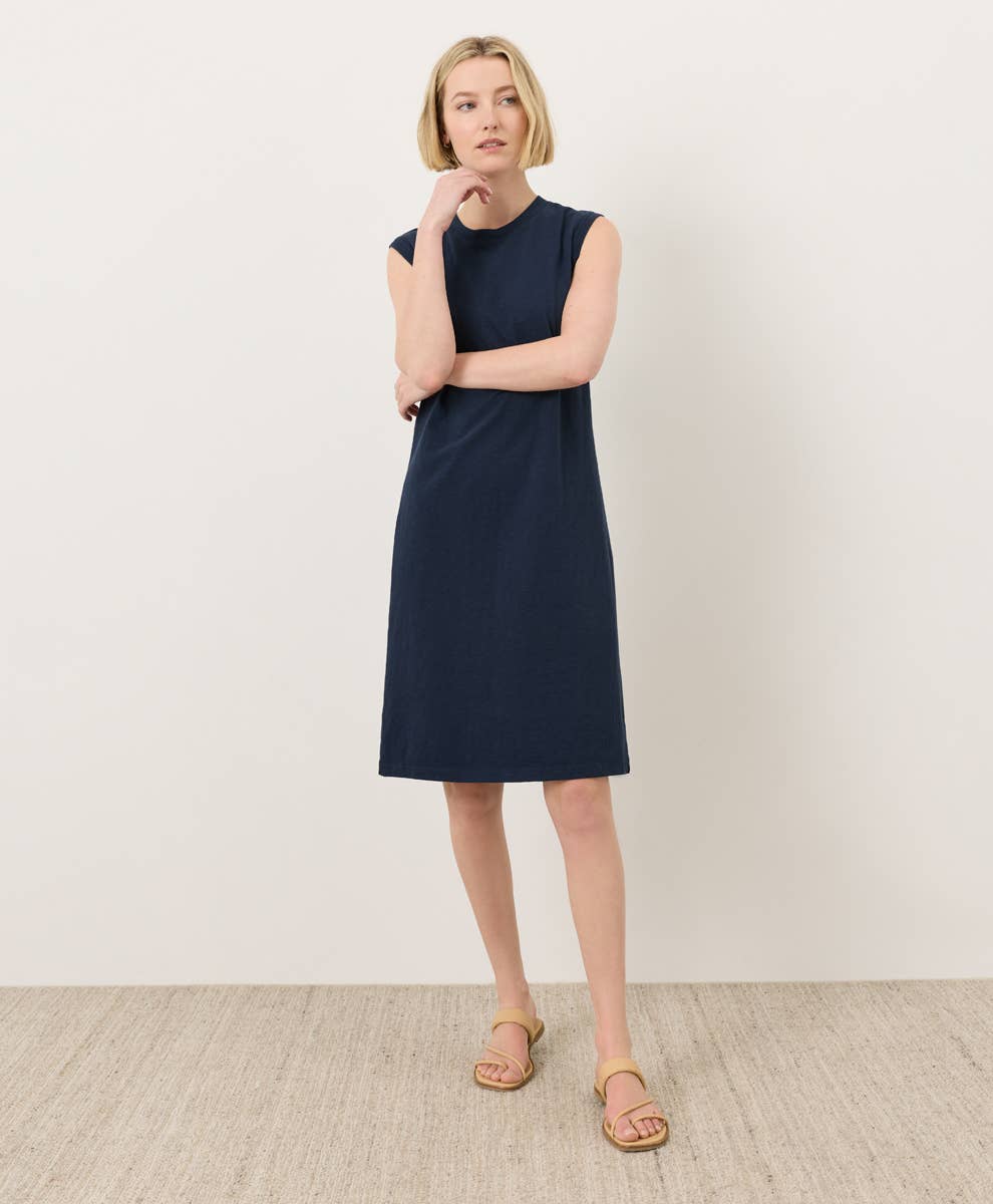 Soft-Slub Essential Easy Muscle Tee Dress