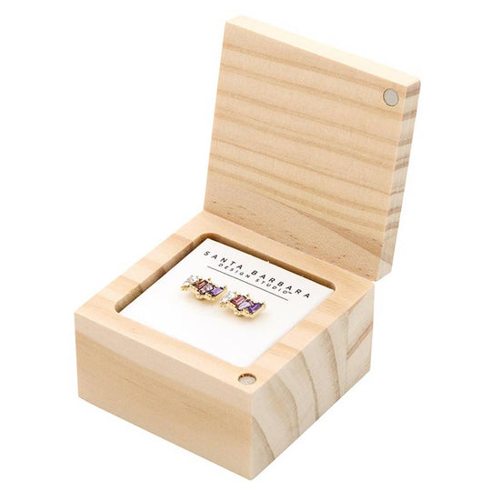 Treasure Box Earrings - Lavender