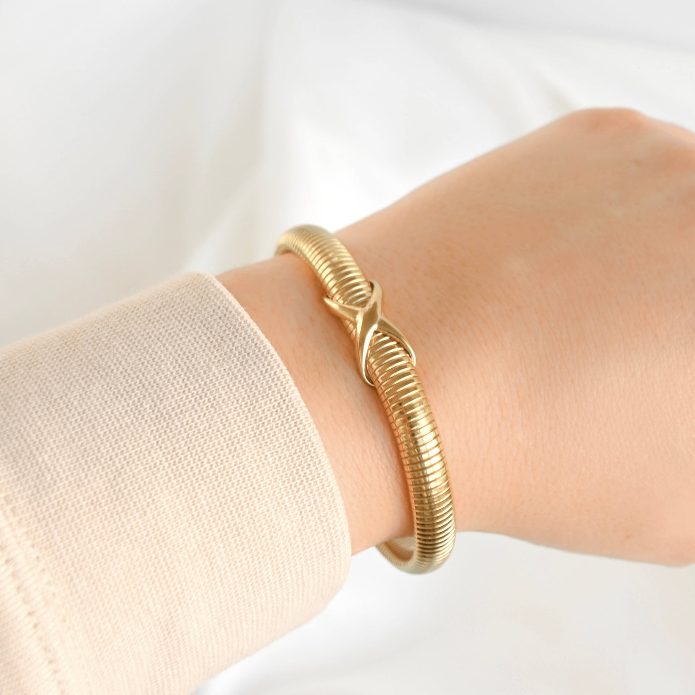 Tubogas Bracelet - Stainless Steel Thin Cobra Bangle