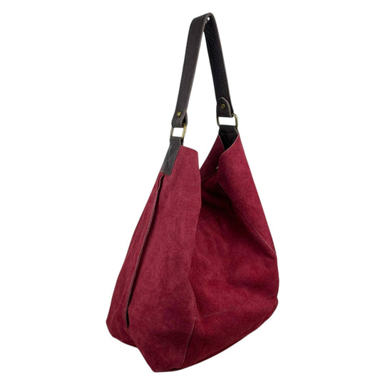 Suede Leather Hobo Bag