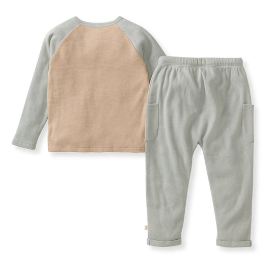 Organic Thermal Boy Tee & Pants Set