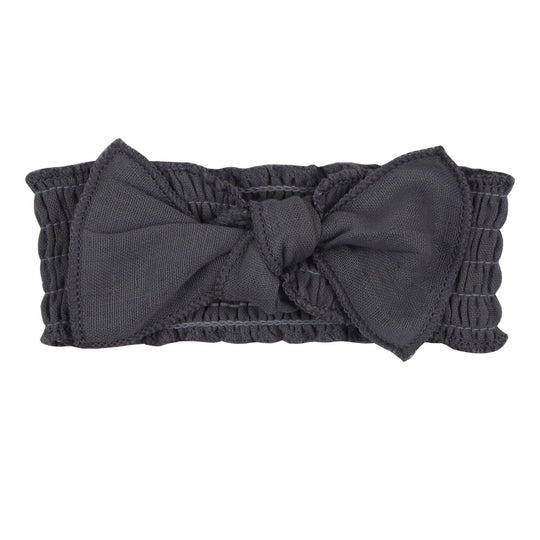 Chia Seed Organic Muslin Smocked Headband