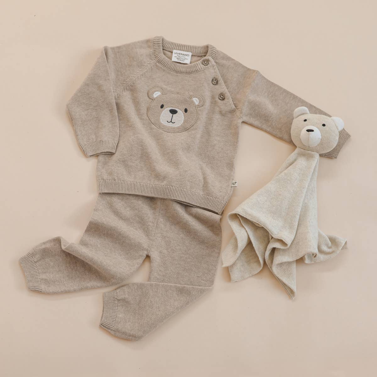 Teddy Bear Applique Baby Raglan Pullover