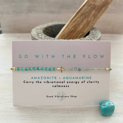 Go With The Flow ⎮ Gemstone Intention Bracelet