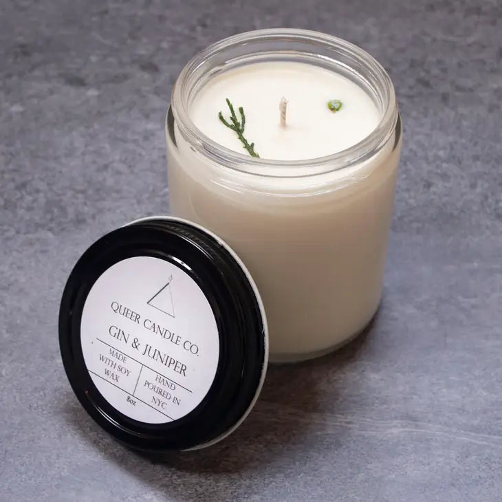 Queer Candle Co. Non Toxic Candle | Gin and Juniper - Simple Good