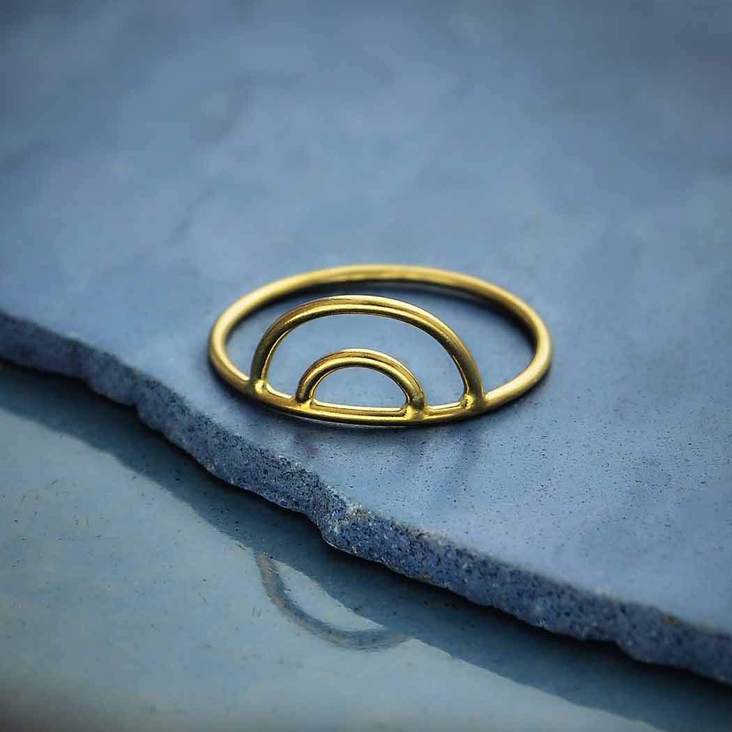 Gold Double Arch Ring