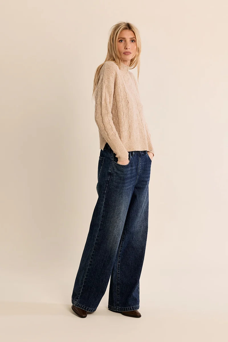 Openwork Knit Sweater