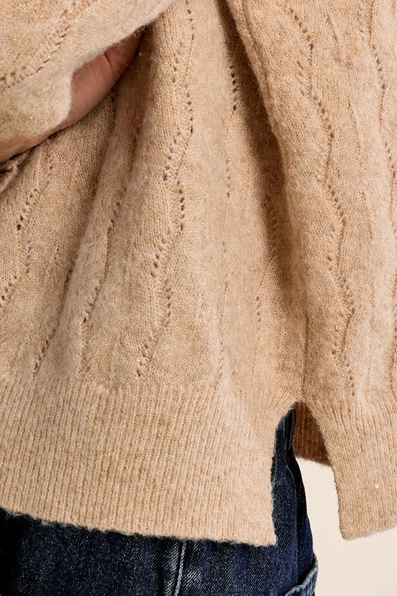 Openwork Knit Sweater