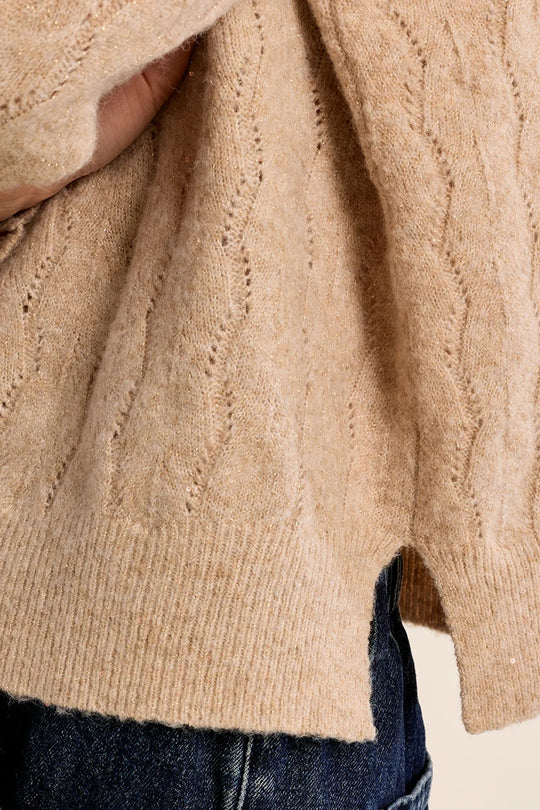 Openwork Knit Sweater