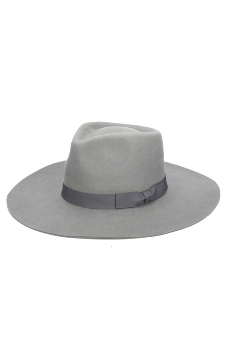 San Diego Hat Co The Julian Wool Felt Stiff Fedora with Grosgrain Band - Simple Good