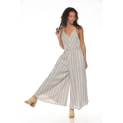 Stripe Plazzo Overall