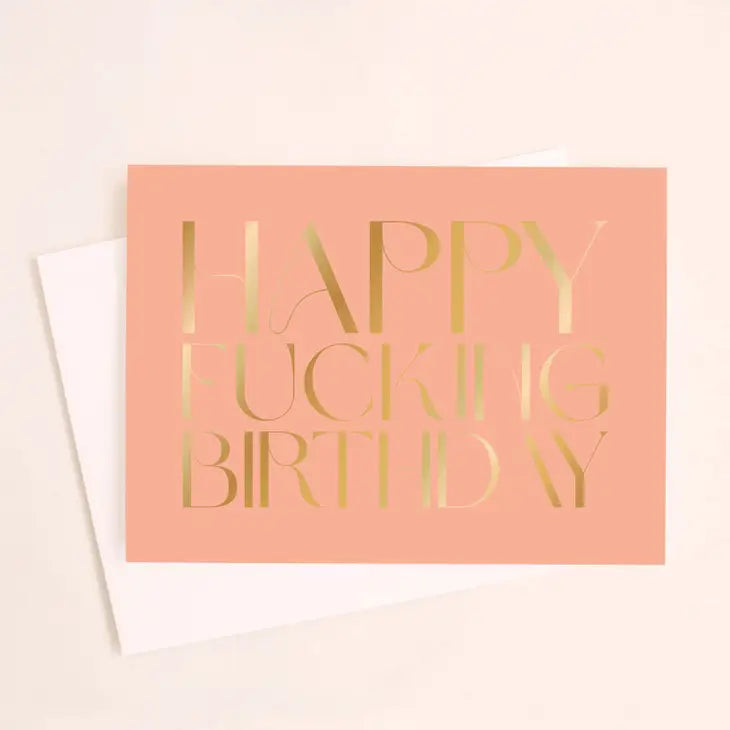 Sunshine Studios Happy F*king Birthday Card - Simple Good